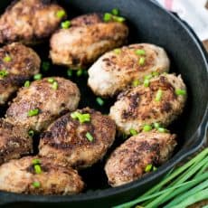 Lean Turkey Kotlety with Mushroom Filling from @natashaskitchen