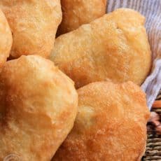 Serve these meat piroshki by themselves or pair them with that awesome garlic dip you might recall from the potato piroshki. The flavor is fantastic!